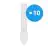 Multipack 10x Ledvance Dulux-S LED 4W - 840 Cool White | 2-Pin - Replaces 9W